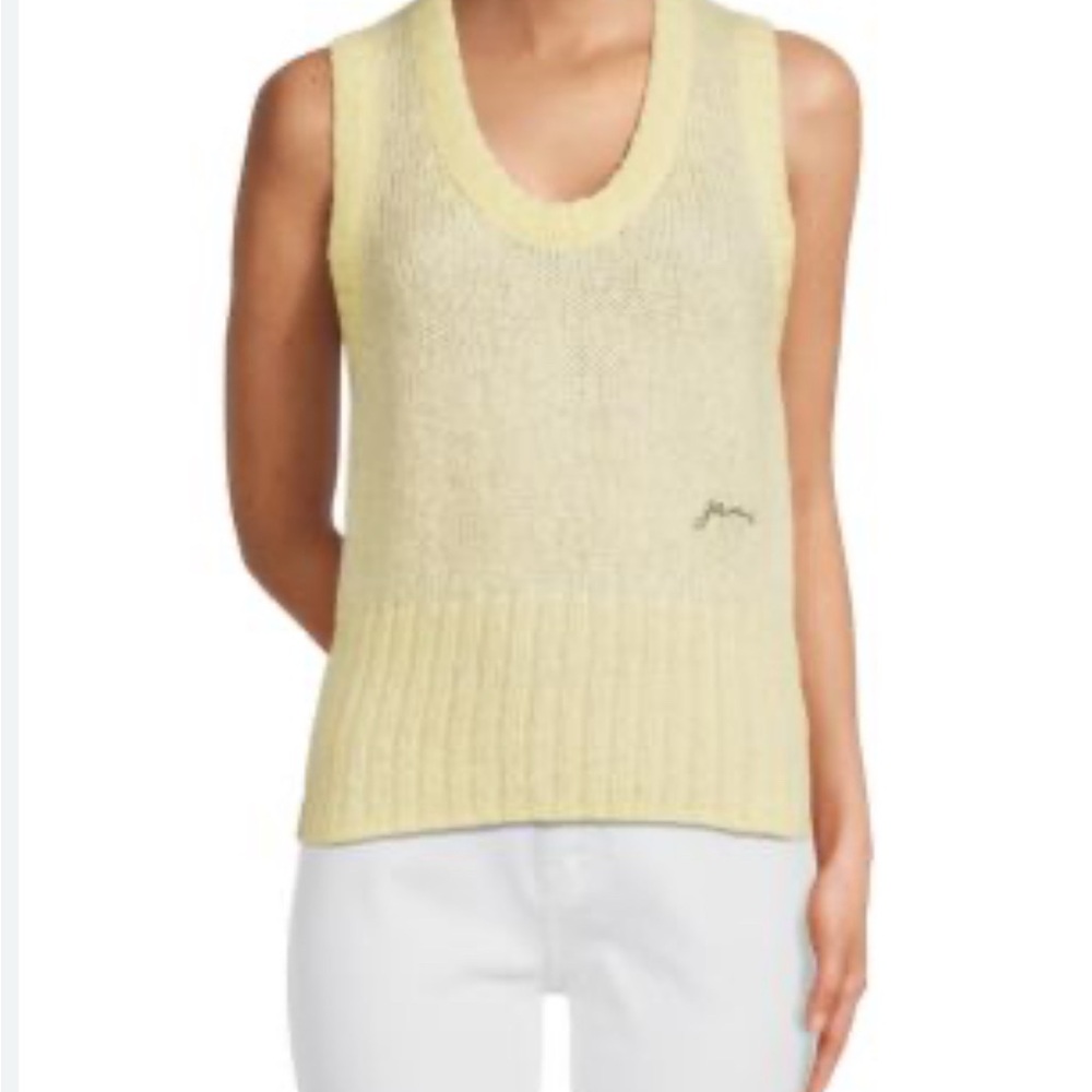 ASOS Yellow Ribbed‎ Sleeveless Tank Top